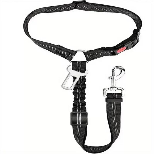 Adjustable Headrest Dog Car Safety Seat Belt - Multifunctional Leash for Secure Travel and Peace of Mind for Dog Owners