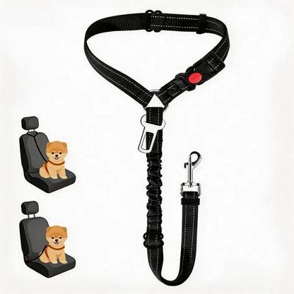 Adjustable Headrest Dog Car Safety Seat Belt - Multifunctional Leash for Secure Travel and Peace of Mind for Dog Owners