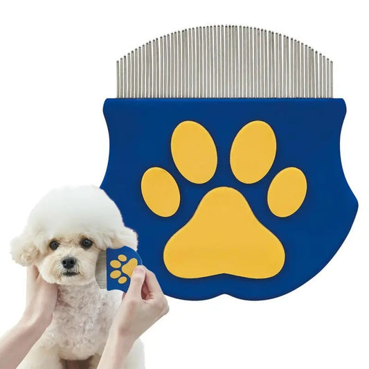 Professional Pet Grooming Comb for Dogs and Cats, Mini Facial Brush for Shedding Control and Flea Removal, Essential Pet Care Tool