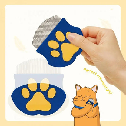 Professional Pet Grooming Comb for Dogs and Cats, Mini Facial Brush for Shedding Control and Flea Removal, Essential Pet Care Tool